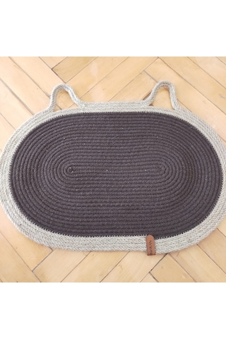 Kahverengi-krem Evcil Hayvan Mama Paspası