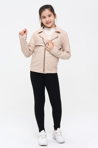 Benitto Kids Kız Çocuk Deri Ceket 51262-pudra