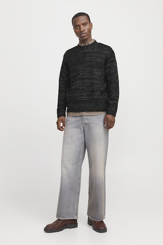Jack & Jones Erkek Kazak 12277985 Siyah Siyah