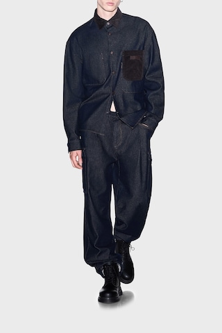Armani Exchange Kadife Detaylı Pamuklu Oversize Kot Gömlek Erkek Gömlek Xm003402 Af27235 Mb001 Mavi MAVİ