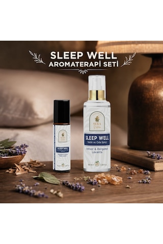 Sleep Well Aromaterapi Seti Roll-On 10 ML ve Yastık & Oda Spreyi 100 ML