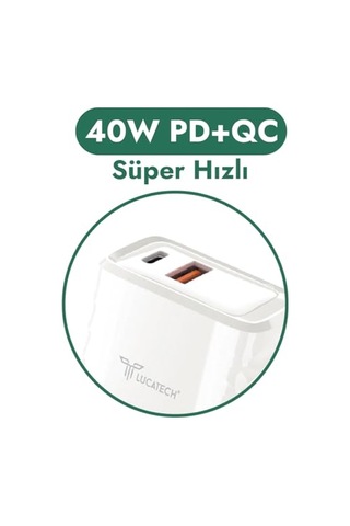 Pd Ve Usb Turbo Şarj Adaptörü Super Hızlı Şarj