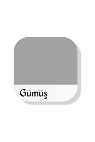 Multi-surface Hibrit Akrilik Boya, 120ml, Su Bazlı, Ahşap Cam Seramik Metal Kumaş Plastik İçin Gümüş Gri