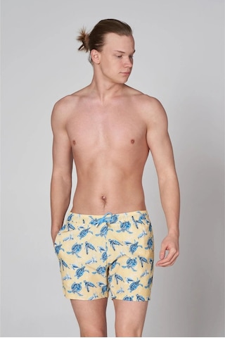 John Frank Erkek Deniz Şortu jfssswl51-turtle-yellow-13106 001