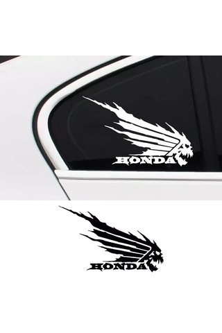 Honda Canavar Sticker, Honda Oto Sticker, Honda Sticker 15x10 Cm-takım