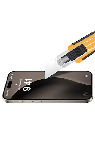Buff Apple Uyumlu   iPhone 16 Pro Max 5d Easyfit 2 Adet Ekran Koruyucu