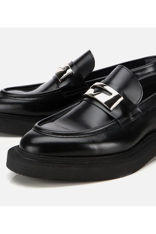 Hotiç Erkek Açma Deri Metal Tokalı Hafif Tabanlı Klasik Loafer 02ayh313880a100 02ayh313880a100 Siyah