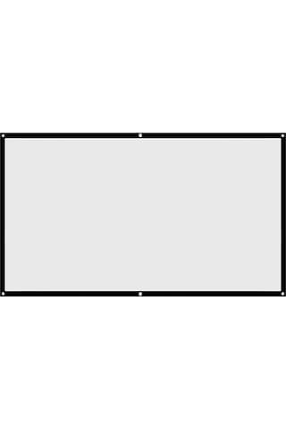 Suofeng 60 İnç 16:9 Polyester Yumuşak Projektör Perdesi - Çekirdekli, Kırılmaz, Taşınabilir, Ev/outdoor Sinema İçin