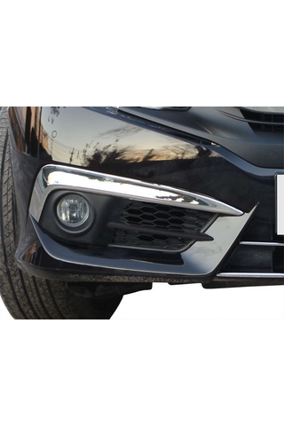 Honda Civic 10 Sis Farı Kaşı 2 Prç Krom 2016 ve Sonrası
