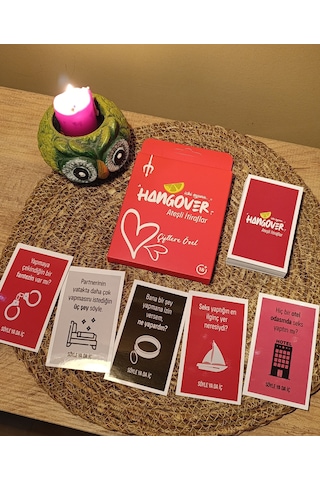 Hangover İçki Oyunu - Kese Hediyeli 45 Kart Çiftler İçin Eğlenceli Kart Oyunu
