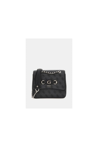 Guess Kadın Siyah Izzy 4g Logolu Mini Çapraz Çanta Antrasit