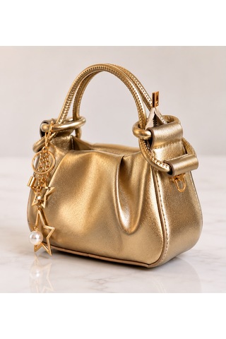 Ayaz Bag Store Yıldız Charmlı Çanta Altın
