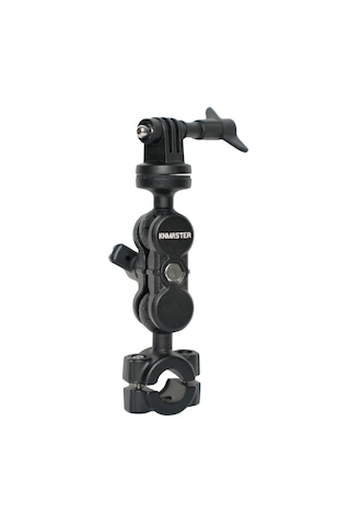 Knmaster Mc130 360 Ayarlanabilir Motosiklet Ayna Demir Bağlantılı Aksiyon Kamera Aparatı Siyah