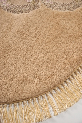 Akasya Saçakli Banyo Takımı 2 Pcs Cappuccino