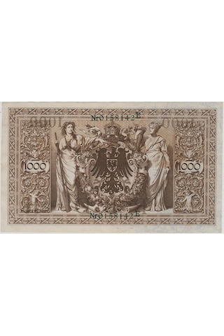 Almanya 1000 Mark 1910 Yeşil Mühür. Iı. Wılhelm Dönemi. Çilaltı+