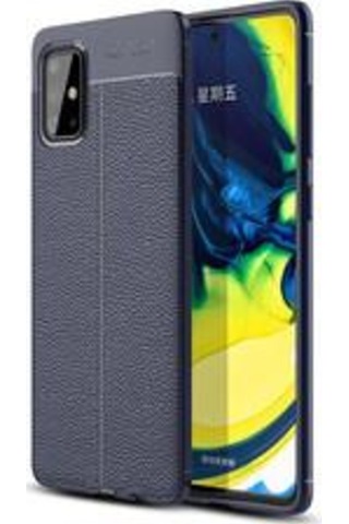 Galaxy A51 Kılıf Zore Niss Deri Desenli Silikon Kılıf