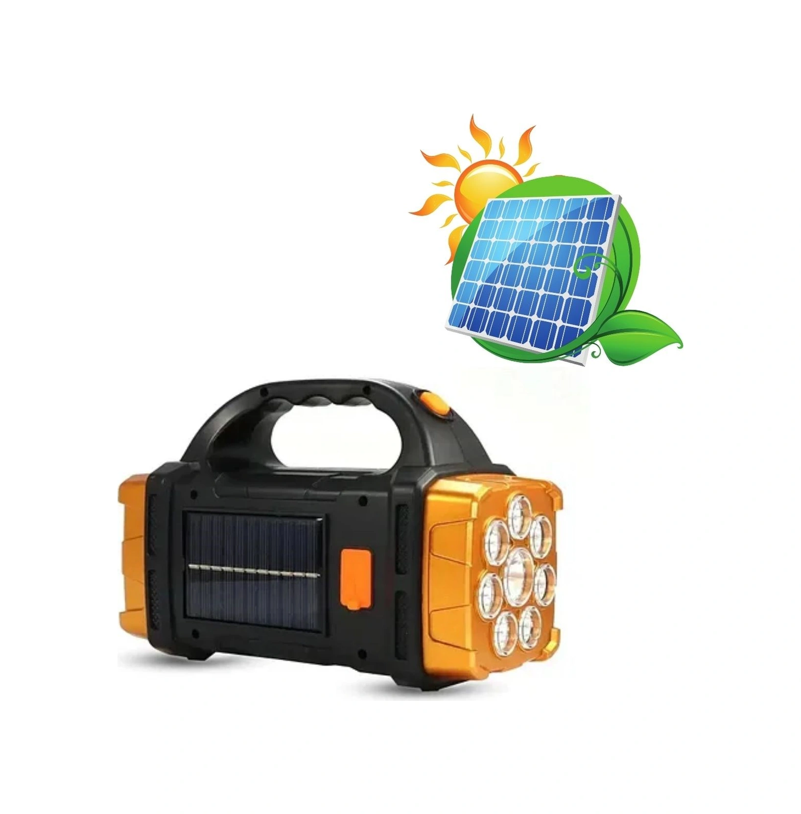 Sıladanal Çok Fonksiyonlu Elde Güneş Enerjili Lamba - 38w Siyah