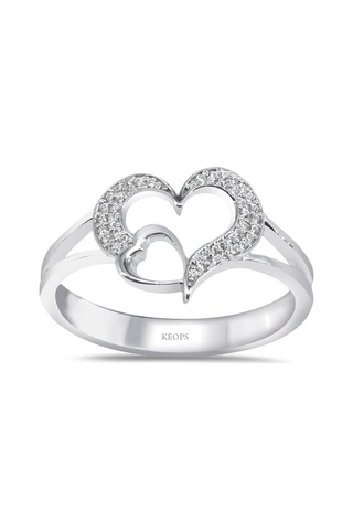 0.16 Karat Pırlanta Çift Klap Yüzük