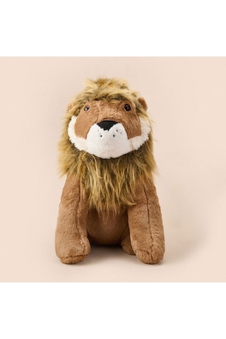 Evidea Soft Ormanların Kralı Aslan Figürlü Yastık - Kahverengi - 30x55 Cm Kahverengi