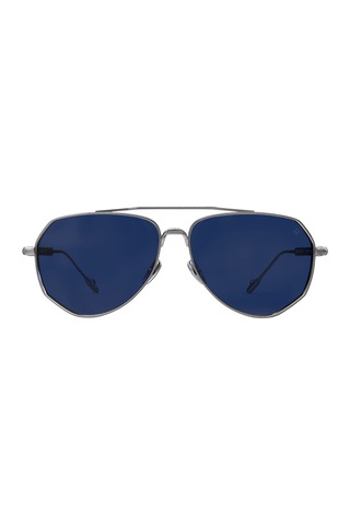 Philippe V N27 Gümüş Lacivert Polarize Unisex Güneş Gözlüğü Gümüş
