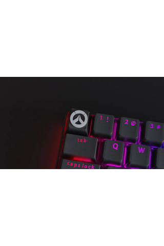 Overwatch Temalı Keycap 2'li Set Gri-siyah Renk Mekanik Kla