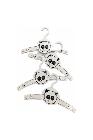 Gondol Bebek Pandali Çocuk Elbise Askısı Beyaz 12 Adet G228p Beyaz