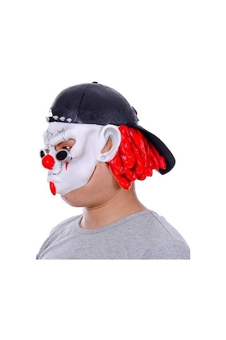 Lateks Şapkalı Gözlüklü Beyaz Maske +3
