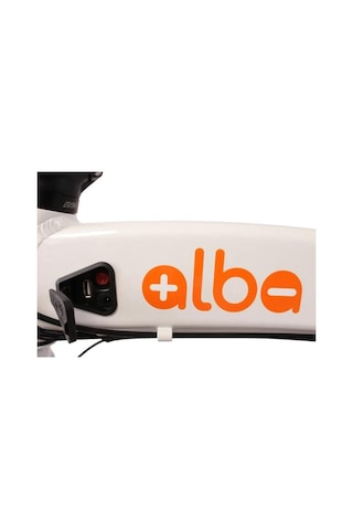Alba Fold 2 Std Elektrikli Katlanır Bisiklet Led Gösterge, 7.8ah Batarya Beyaz E-bike Beyaz