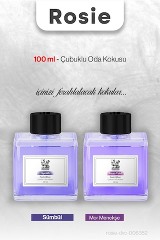 Sümbül Ve Mor Menekşe Rosıe Çubuklu Oda Kokusu 100 Ml Fresh