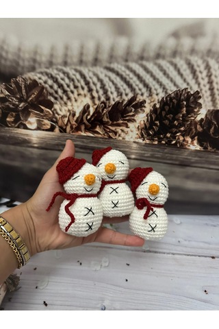 Amigurumi Kardan Adam 10 Cm 1 Adet
