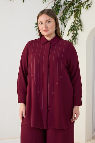 Aker Bordo Nakışlı Takım Bordo Bordo