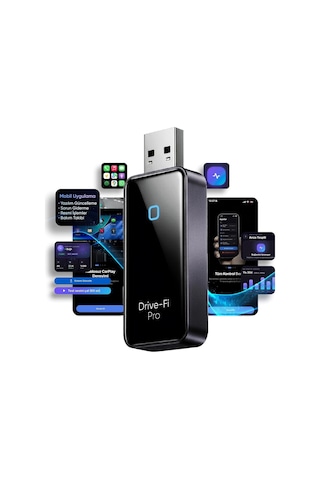 Minesk Drive-fi Pro Wireless Carplay Adaptörü/mobil Uygulama Desteği / 0.5 Saniye Düşük Gecikme/otomatik Bağlant