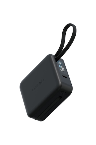 Magpac Mini Plus Dijital Göstergeli 10.000 Mah - 20w Type-c Ve 15w Kablosuz Pd Hızlı Şarj Magsafe Powerbank - Siyah Koyu Gri