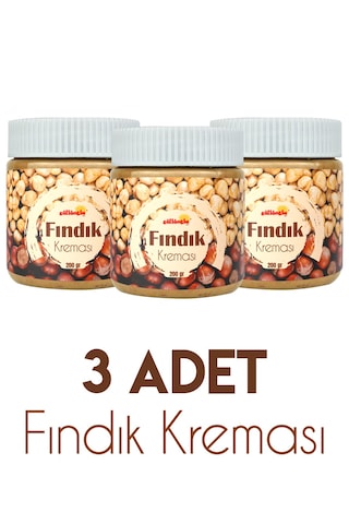 Güllüoğlu Fındık Kreması Katkısız %55 Fındık -200 Gr X 3 Adet