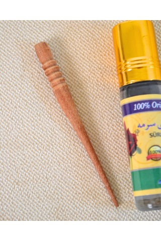 %100 Doğal Toz Sürme + Ahşap Sürme Çubuğu Geleneksel Ve Orijinal Göz Sürmesi 00s01