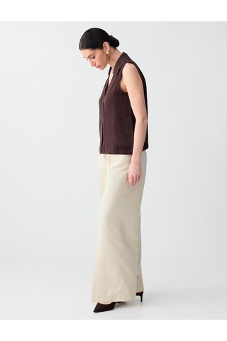 Jimmy Key Jimmy Key Taş Rahat Kesim Normal Bel Dokuma Gabardin Pantolon 6sw185600928