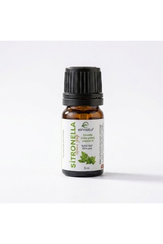 Sitronella Citronella Uçucu Yağı, 5 Ml, %100 Saf, C. Winterianus Essential Oil, Limon Çimeni