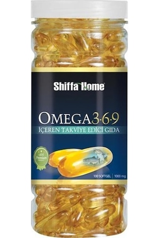 Shiffa Home Omega 3-6-9 100X1000Mg Softjel -Aninda