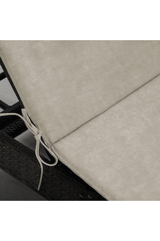 Şezlong Minderi, Havuz Plaj Outdoor Kamp İçin Katlanır Sünger Minder, Dış Mekan Süet Kumaş Kılıf, Dış Mekan Mobilyaları İçin Veranda Yedek Minderi - 22 Dens - 180x55x4 Cm - Bej Diğer