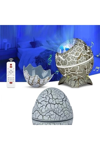 Gece Lambası Yumurta Işık Speaker Yeni Nesil Dinozor Yumurtası Görünümlü Renkli 08169022