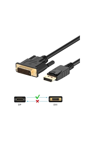 Yüksek Kalite Displayport To Dvi 24+1 Kablo - 1.8 Metre