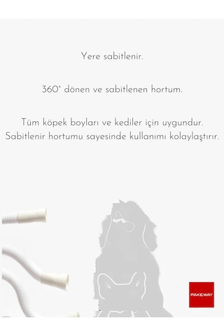 Pakeway Isı Ayarlı Kedi Köpek Saç Tüy Kurutma Makinesi - Sarı