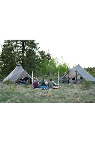 EasyCamp Moonlight Cabin Glamping 10 Kişilik Yüksek Aile Çadırı Yeşil