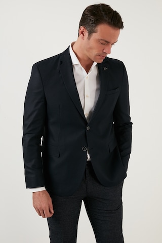 Buratti Slim Fit 6 Drop Çift Yırtmaçlı Blazer Erkek Ceket 216Serardo Lacivert