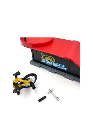 Craftivio Parkurlu Ve Sök Tak Aksesuarlı Mini Bmx Bisiklet Oyun Seti 3+ Yaş Çok Renkli