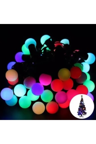 5 Metre 28 Led Fişli Rgb Mini Top Led Sarı