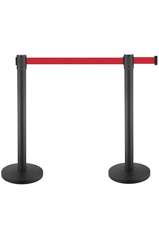 Şerit Bariyer 2 Adet Şeritli Bant Bariyer Yönlendirme Bariyeri