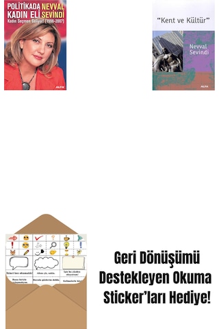 Politikada Kadın Eli + Kent Ve Kültür + Okuma Sticker'ları
