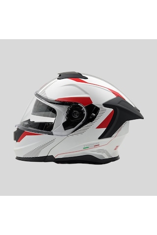 Arwic AR950 Torino Çene Açılır Ece-R 22.06 Motosiklet Kaskı Beyaz