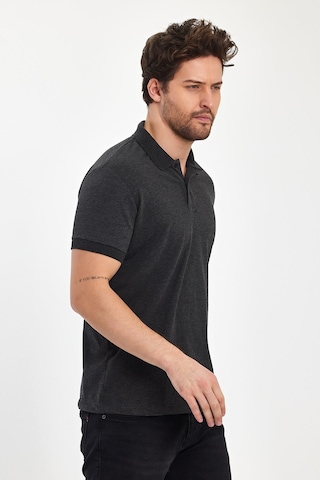 Nemonti Premium Penye Polo Yaka T-shırt Antrasit
